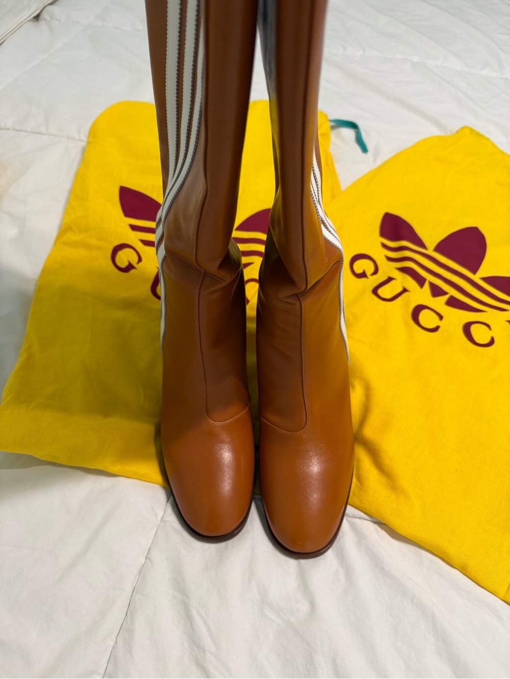 Gucci x Adidas Leather Knee High Boots - Picture 8 of 8